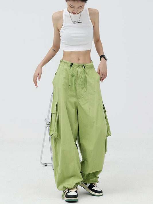 Casual Trendy Wide Legged Cargo Pants for Women