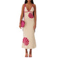 Shell-Detail Knit Maxi Dress