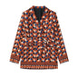 Geometric Print 3-Piece Lounge & Tailored Set