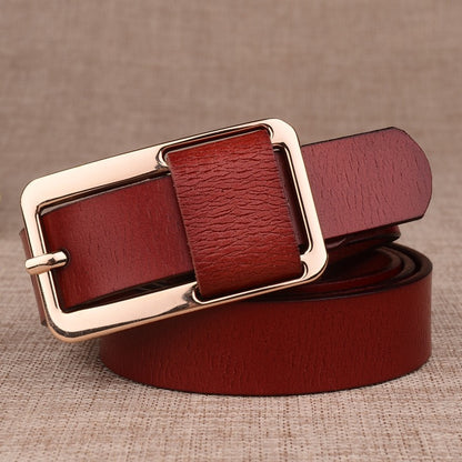 Classic Women's Genuine Leather Belt in Multiple Colors