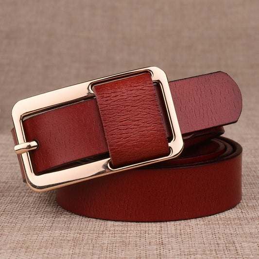 Classic Women's Genuine Leather Belt in Multiple Colors