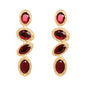 Long Diamond Replica Earrings in Multiple  Stone Colors