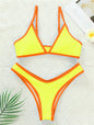 ColorPop Contrast Trim Bikini Set