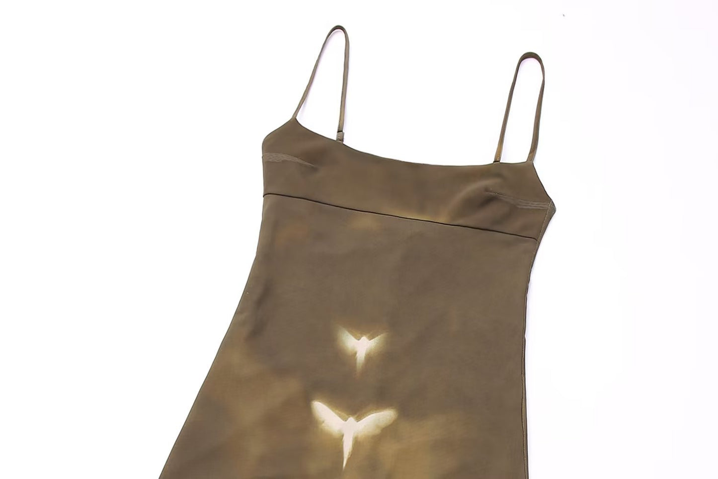 Ethereal Butterfly Sheer Slip Dress