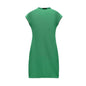 Minimalist Knitted Short Stretchy Green Dress