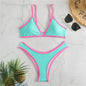 ColorPop Contrast Trim Bikini Set