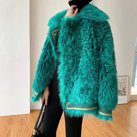 Elegant and Plush Women's Faux Fur Coat