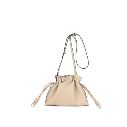 Women's Trendy Drawstring Genuine Leather Bags