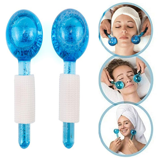 Ice Therapy Facial Massage, Beauty Ball, Glitter Crystal