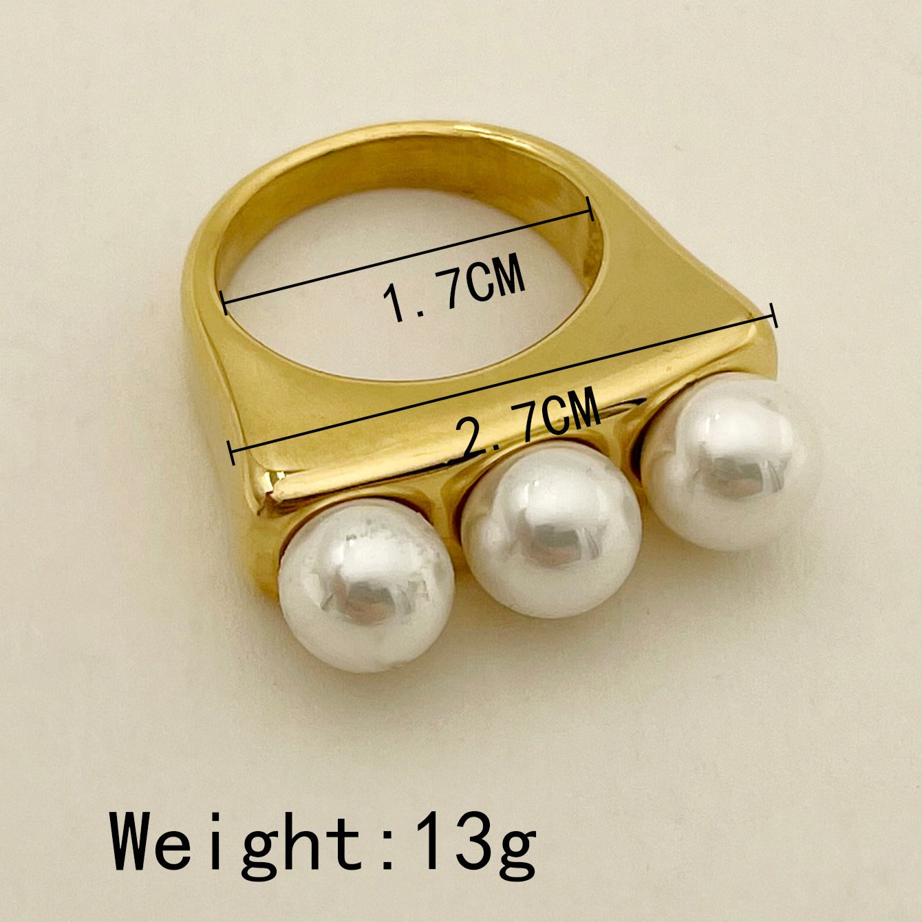 High-end French Design  Stainless Steel Ring for Women