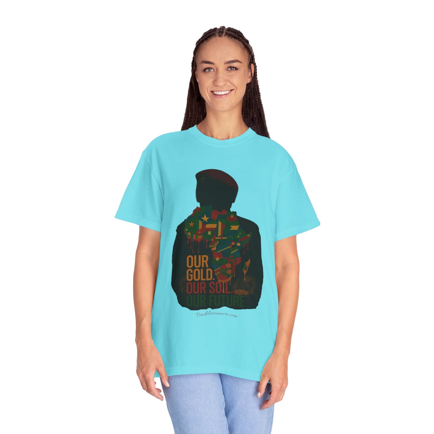 Ibrahim Traoré Unisex Garment-Dyed T-Shirt - Celebrate Heritage and Unity