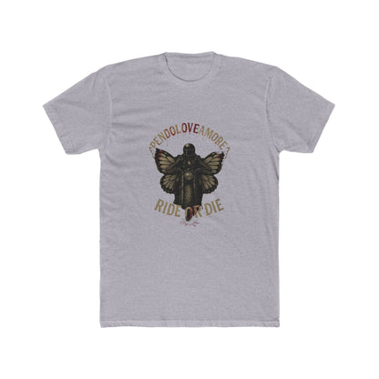 Ride or Die Pendoloveamore Unisex Cotton Crew Tee – Vintage Style Graphic T-Shirt