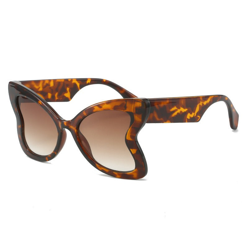 Stylish Butterfly-Shaped Polycarbonate Sunglasses in Variety of Colors and Patterns