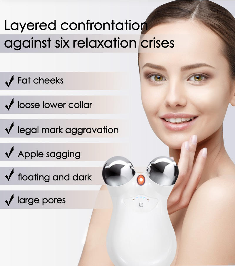 Skin Tightening, Face Lifting, Mini Beauty Home Personal Care Device, Micro Current Beauty Device, 3D Lifting and Tightening Facial Beauty Instrument