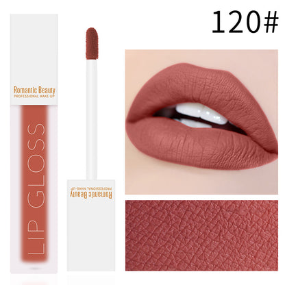 Velvet Matte Lip Glaze Non-Stick Lip Gloss by Romantic Beauty