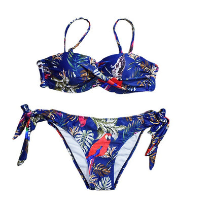 Tropical Escape Bandeau Bikini Set – 4 Vibrant Colors