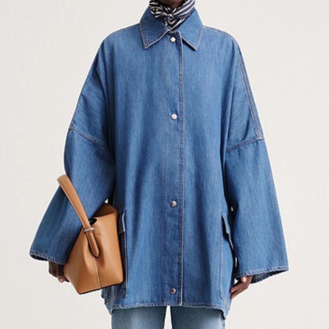 Oversized Utility Denim Jacket – Effortlessly Cool, Always in Style