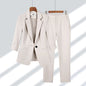 Professional Style Women's Solid Colored Two-Piece Suit