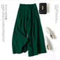 Luxurious Cotton &  Linen Wide Leg High Waisted Loose Pants with , Comes in Multiple  Colors.