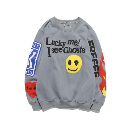 Retro Lucky Me I See Ghosts  Sweatshirt