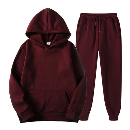 Women's Oversized 2 Piece Set Hooded Fleece Tracksuit in Multiple Colors Selection