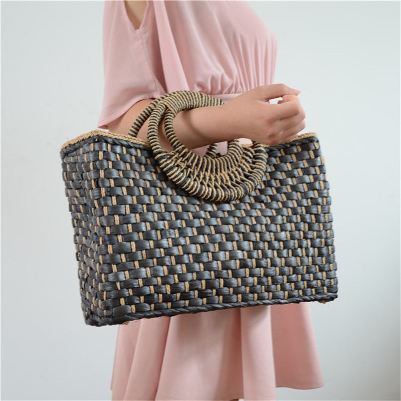 Bali Island Hand Woven Straw  Bag