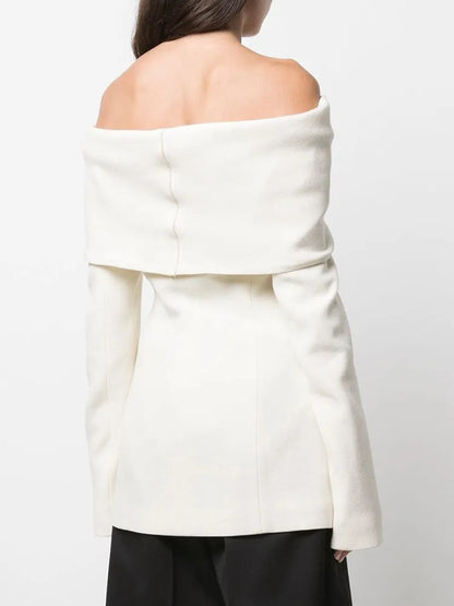 Stylish Off-the-Shoulder Blazer For Women