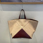 Hexagonal Patchwork  Velvet & Vegan  Leather Tote