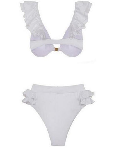 Dual Style Summer Swimsuit Collection – Sleek Cutout & Retro Wrap