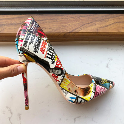 Editorial Collage Stiletto Pumps