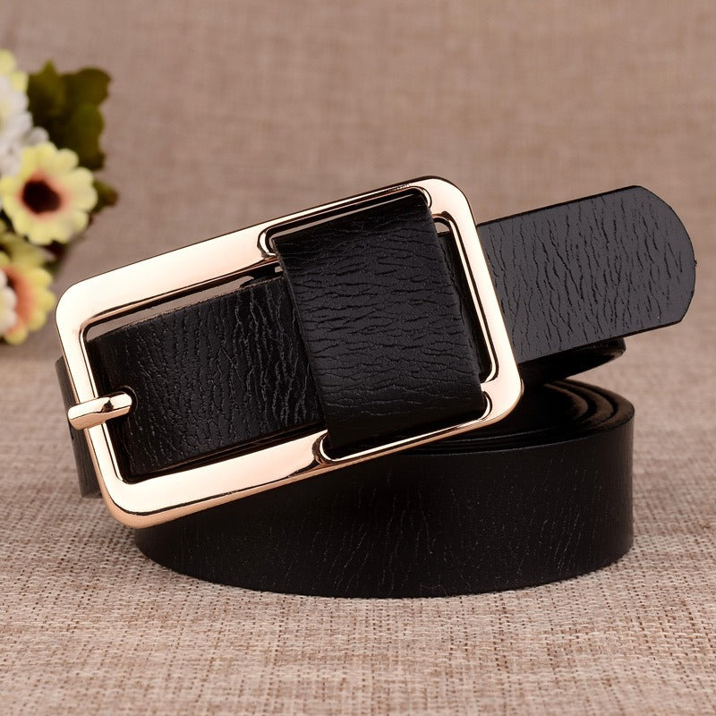 Classic Women's Genuine Leather Belt in Multiple Colors