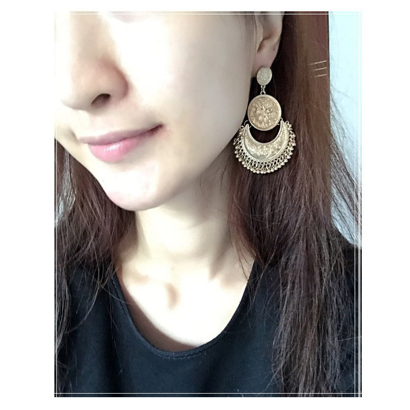 Ethnic Style Dark Romance Earrings