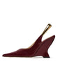 Aurum Sculptural Wedge Slingbacks