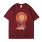 Cute Ninja Cat Cotton T-shirt, Unisex, Multiple Colors