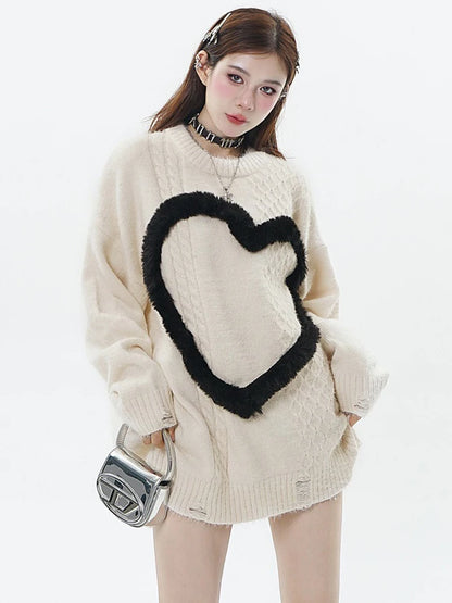 Black Heart Sweater