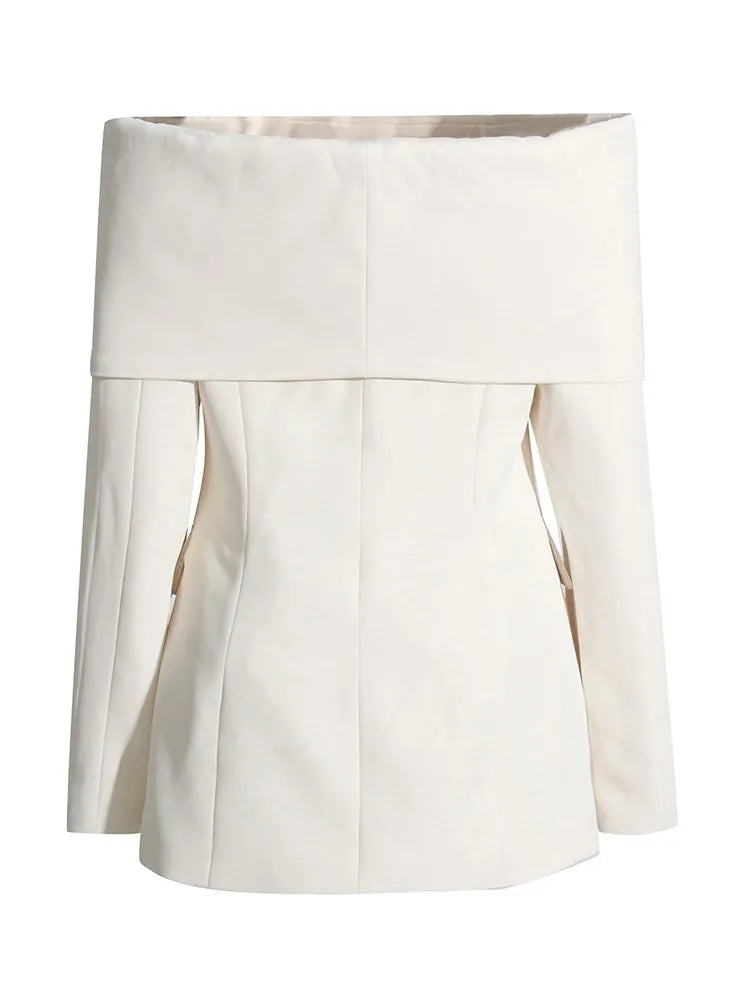 Stylish Off-the-Shoulder Blazer For Women