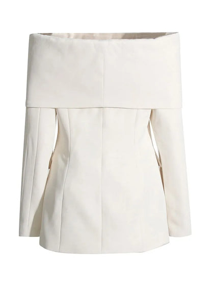 Stylish Off-the-Shoulder Blazer For Women