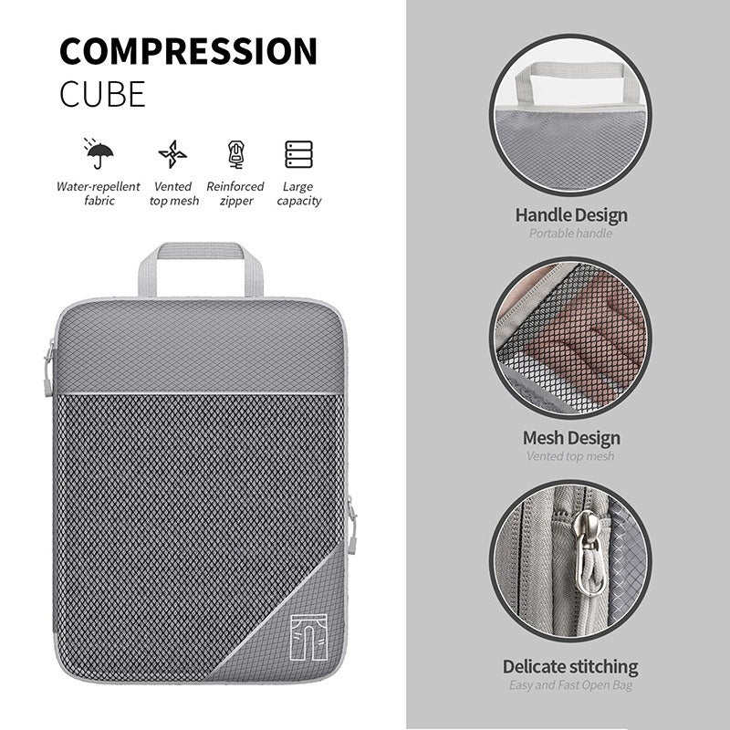 Compressible Travel Storage Set with Shoe Bag