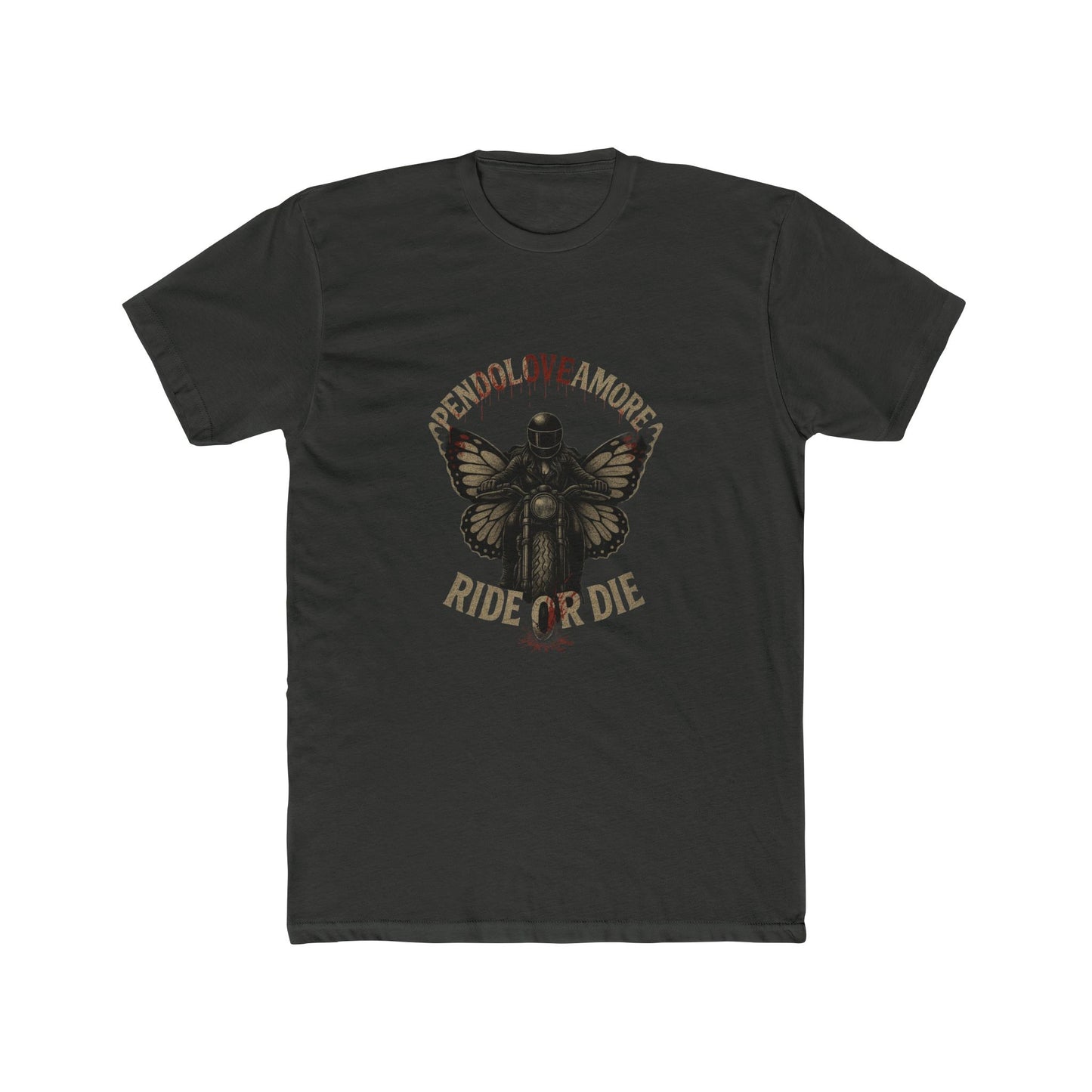 Ride or Die Pendoloveamore Unisex Cotton Crew Tee – Vintage Style Graphic T-Shirt