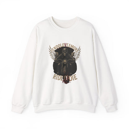 Ride or Die Motorcycle Sweatshirt - Stylish Unisex Crewneck for Bikers