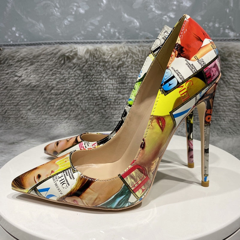 Editorial Collage Stiletto Pumps