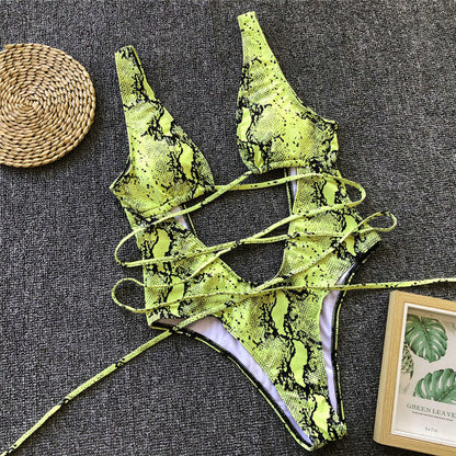 Wild Temptation Cutout One-Piece Swimsuit – Multiple Colors