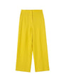 Linen Wrap Shirt & Wide-Leg Pant Set – Chartreuse Chic