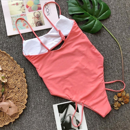 Sculpted Elegance Ribbed One-Piece Swimsui