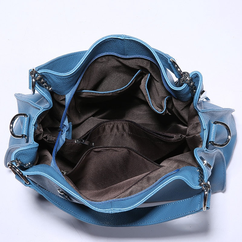 Genuine Leather Shoulder Bag in Multiple Colors