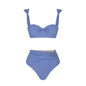 Serene Shores Three-Piece Periwinkle Swim & Cover-Up Set