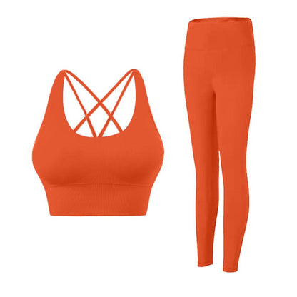 Seamless Sports Suit- Padded Sports Bra and Leggings set, Multiple  Colors