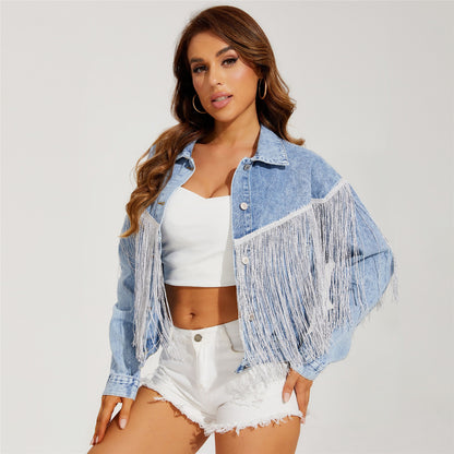 Cowgirl Denimn Jacket for Women, Fashionable, Tassels, Multiple  Colors