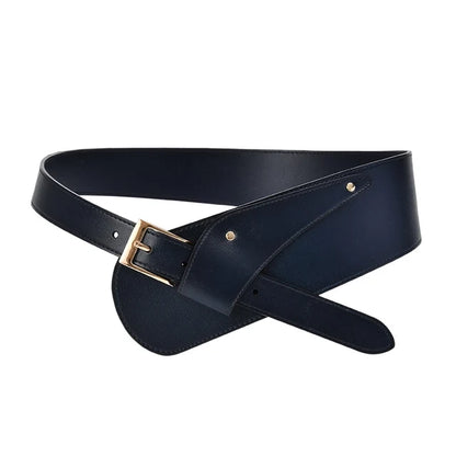 Luxury Genuine Leather Wide Fashion Belts, Variety of Colors