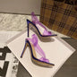 Prisma Clear PVC Stiletto Sandals – Multi-Color